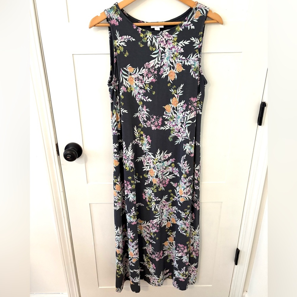 J. Jill Sleeveless Floral Midi/Maxi Dress. Size Small.